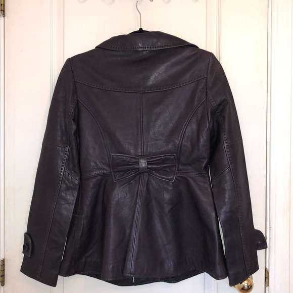 Soïa & Kyo Purple Leather Jacket - Picture 4 of 7